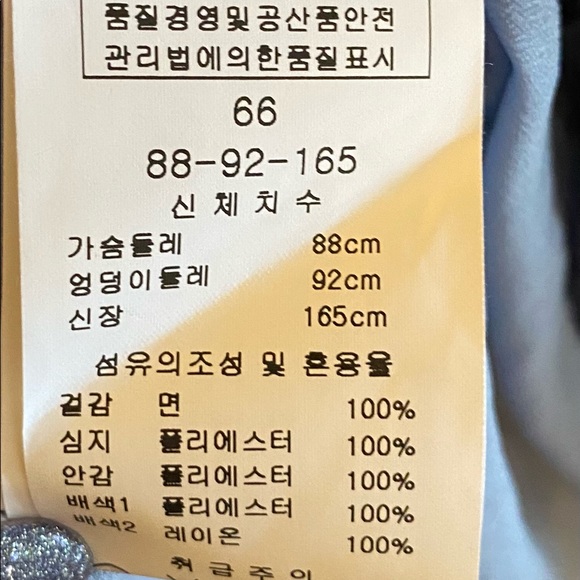 Line - Korean Women’s Navy Blue Eyelet Dress (Size: 66 Korean about US Size: 6) - Picture 14 of 16